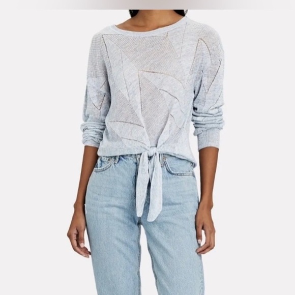 Veronica Beard Linen Elina knit sweater open knit size: S - Picture 1 of 8